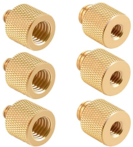 Nutmanel Kamera Schrauben Adapter 3x 3/8 Zoll auf 1/4 & 1/4 auf 3/8 Stativadapter Gewindeadapter