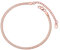 3mm Rose Gold Plated Snake Chain Anklet for Women – High Polish Stainless Steel Ankle Bracelet, Adjustable Barefoot Jewelry, Lovely Gift for Mom or Wife