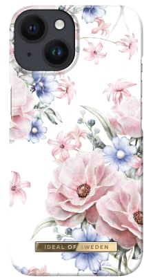 IDEAL OF SWEDEN Bedruckte Handyhülle, niedliches buntes Muster, schützende Abdeckung aus Hartplastik mit Mikrofaserfutter für das iPhone. Kompatibel mit iPhone 13 & iPhone 14 (Floral Romance)