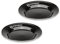 Petromax Emaille Teller 2er Set schwarz (18 cm), Leichtes und robustes Campinggeschirr mit Edelstahlrand, Hygienisch, kratzfest, Ideal für Outdoor, Camping, Draußen-Kochen, Leicht zu reinigen