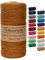 Likeecords Makramee Garn 2mm x 200m Baumwollgarn Makramee-Seil, Makramee-Schnur,Bunte Baumwoll-Bastelschnur zum Aufhängen Pflanzenaufhänger Basteln Stricken (Karamell)