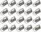 sourcing map 72Pcs 32mm/ 1.3-inch Key Fob Hardware with Keychain Ring for Bag Webbing Wristlets, Lanyards, Bronze Tone