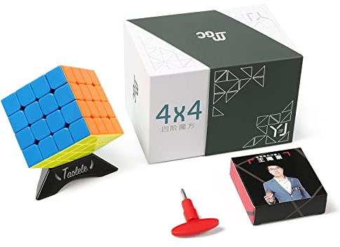 Speed Cube, YJ MGC 4x4 Magic Cube Profession Rapide Cube sans Autocollant Tourne Plus Rapidement 3D Puzzle Jouets pour Passionnés de Speed Cube