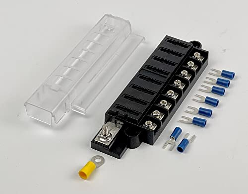 edi-tronic 8fach Sicherungshalter Sicherungskasten Kompakt 12V/24V KFZ LKW Mit Kabelschuhe