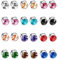LOLIAS 12-15 PIÈCES Boucles d'oreilles Magnétiques pour Femmes Hommes Acier Inoxydable Clip Faux Piercing Boucles d'oreilles CZ Ensemble de Boucles d'oreilles Faux Piercing Nez Colorées