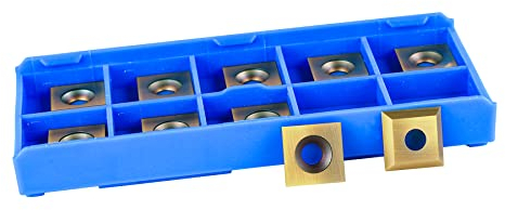 SpeTool 10pcs 12 MM x 12 MM x 2.2 MM Carbide Insert mit ATS-Beschichtung Replacement for Insert Router Bit