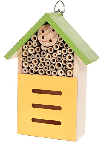 Abaodam Holzhaus Für Draußen Insektenhaus Aus Holz Bienenhaus Für Garten Schmetterlingshaus Marienkäferhaus Naturfreundhaus Insektenschutzhaus
