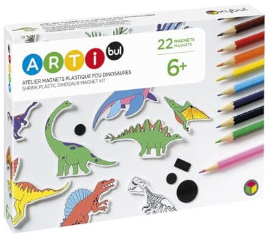 OXYBUL EVEIL ET JEUX Atelier Magnets Plastique Fou Dinosaures