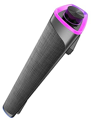 BESTonZON Lautsprecher Kabelgebundene Soundbar Stereo-Soundbar Stereoanlagen Soundbars Computer-Soundbar für den Desktop Musikspieler intelligente Soundbar privates Modell Audio Bass Stoff