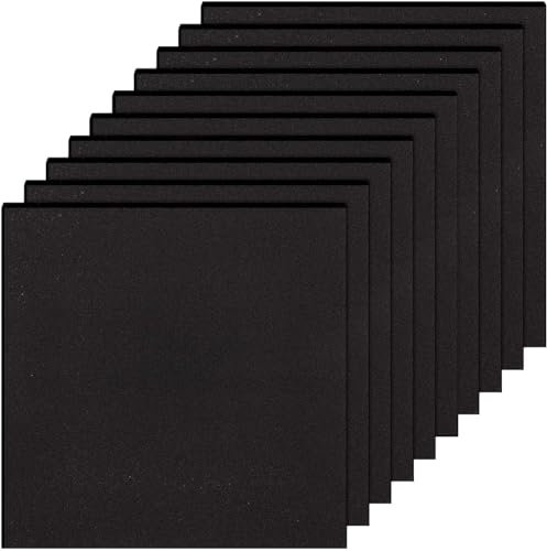 D. & D. Polystyrene (2 plaques 0,50 m²) Panneaux isolants 50 cm x 50 cm x 1 cm auto-adhésifs en caoutchouc
