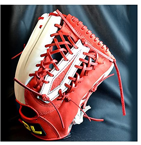 Guantes de béisbol Profesionales Guante de Sudor Absorbente Fortaleció el Cuero de Piel de Vaca Duradero 12 '' / 12.5 '' Guante de béisbol(12.5 on Left Hand)