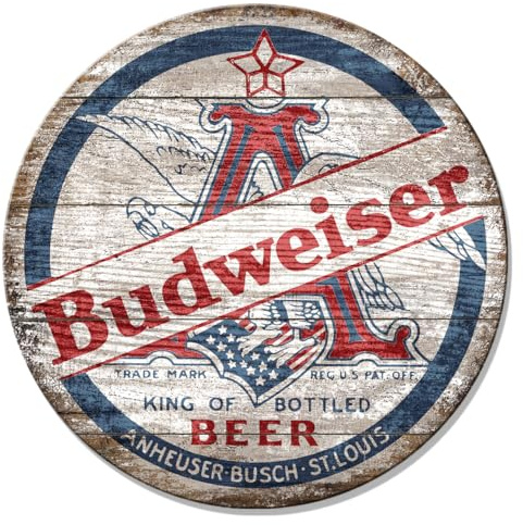 Desperate Enterprises Budweiser MDF Holzschild - Bierschilder - Nostalgische Vintage Schilder - Made in USA