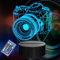 POSSHE Fotografen Geschenke für Männer, Kamera 3D Nachtlicht mit Fernbedienung, 16 Farben wechselnd, RGB Blinkmodus, dimmbar, Fotografie Geschenke Geschenke für Männer Frauen Weihnachten Dekor