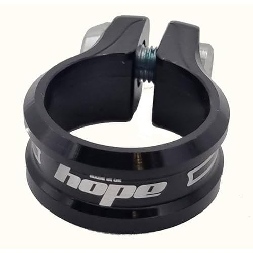 Hope Bike Seat Post Clamp 28.6-30 - 31.8-34.9 - 36.4 and 38.5mm - Black 28.6, Blue