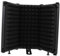 Toyvian 1pc Microphone Isolation Shield Panels for Noise Cancellation Recording Studios and Live Broadcasts Portable Black Acoustic Sound Absorber
