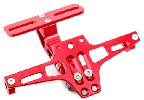 LYNYQ Motorrad Kennzeichenhalter für KTM EXC 380 2000, Einstellbarer Winkel Kennzeichenhalter Fender Eliminator Halter Zubehör,normal-C