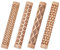 CREATCABIN Lot 4 kit Rouleaux Modelage d'argile 3 Styles Fleur Mer Vague Feuille Triangle Rouleaux Pâtisserie Texturés Potiers Tampon Rouleau pour Dalles Céramique Glaçure Conception 10x1.5x1.5cm