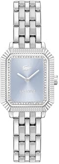 Lacoste Zwei-Zeiger-Quarzwerk-Uhr für Damen Kollektion Parisienne mit Silbernes Edelstahlarmband - 2001440