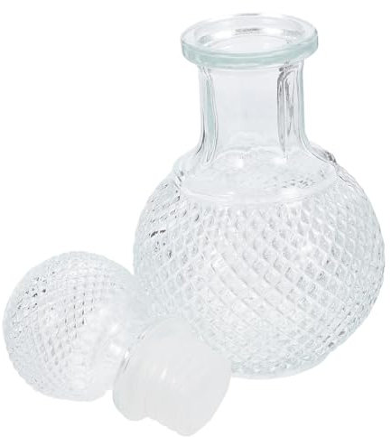 IMIKEYA Vetro Decanter con Tappo Decanter per Whisky Dispenser per Brandy Dispenser per Liquori in Vetro per Uso Domestico Bar e Barman