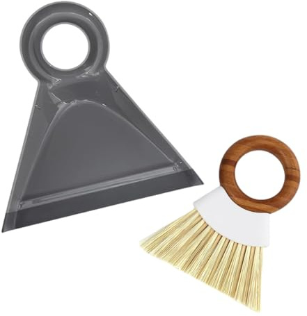 Faeymth Mini Compact Brush & Dustpan Set, Portable Handheld Broom for Quick Cleanups, Ideal for Home, Bathroom, Kitchen