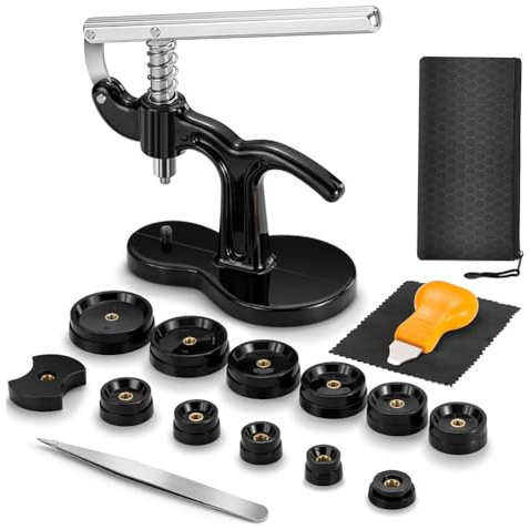 Tuesoa 17 Piece Watch Battery Replacement Tool Kit with Watch and Back Removal Tool for All Types of Watches