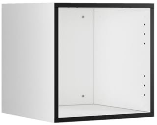 BMG Möbel Schranksystem Modul+ offen oder geschlossen Aufbewahrung individuell montierbar als Regal oder Schrankset Lowboard oder Sideboard wandhängend (ohne Front, 38 x 38 cm)