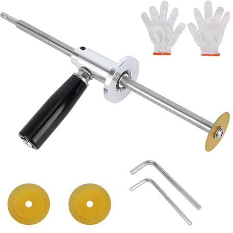 Tagliatubi PVC Interni, Set Utensili Tagliatubi con Design Taglio Interno Calibro Profondità Taglio Regolabile 17,78cm Utensili Idraulici per Tubi 3,81-20,32cm Trapani Avvitatori Percussione