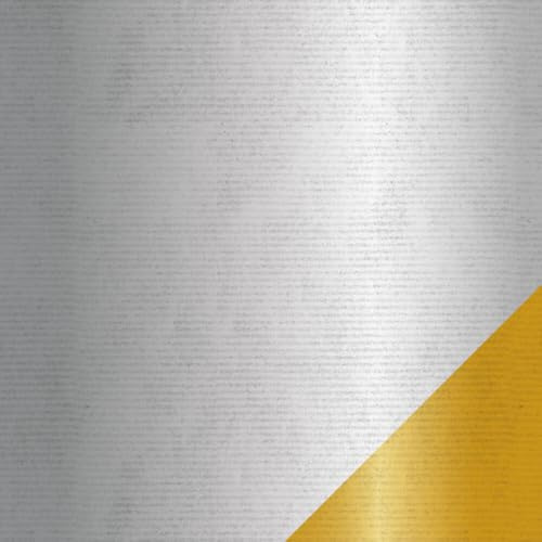 Geschenkpapier braun Bicolor silber/gold 70 cm x 50 m, 1 Rolle(n)