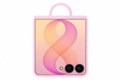 Samsung Silicone Ring Magnet Case EF-EF776 für Galaxy Z Flip8, Pink | Zweiteiliges Smartphone Cover, Handy-Hülle inklusive Ringhalter, Silikon, Schutz Case, stoßfest, dünn und griffig