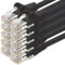1aTTack.de Cable de Red Cat.6 – Cat6 Cable ethernet Lan 1000 Mbits (PoE) Patch Cable Compatible con Cat5 Cat6a Cat7 Cat8 Internet módem DSL Fritz Box negro - 10x 0,25m