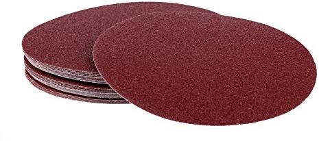 225 Klett-Schleifscheiben │ Ø 225 mm │ohne Loch│ je 45x Korn 40-60-80-120-180-240 │ für Langhalsschleifer, Deckenschleifer, Tellerschleifer, Wandschleifer | Schleifpads | Schleifgiraffe