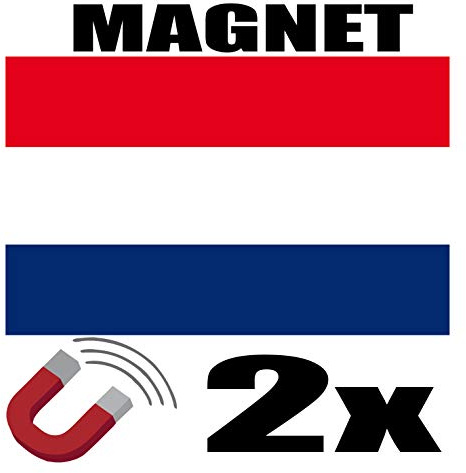 SAFIRMES 2 x Country Flag Magnet 6 x 3 cm Decorative Fridge Magnet