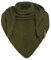 KNIT FACTORY - Dreiecksschal Coco - Damen Strickschal mit Wolle - Umschlagtuch für den Herbst und Winter - Winterschal - Dreieckstuch - Hochwertige Qualität - XXL Schal - 190 x 85 cm - Moosgrün/Khaki