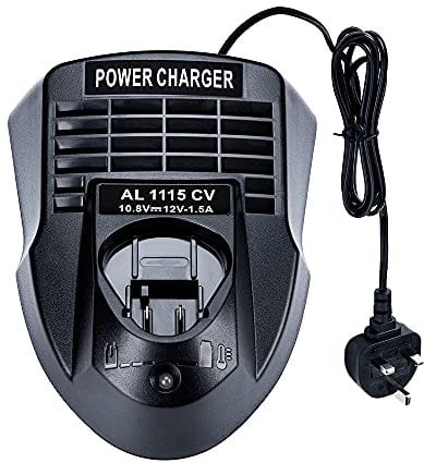 Hipoke AL1115CV 10.8V 12V 1.5A Lithium-ion Battery Charger Power Source Supply for Drill/Screwdriver Electric Power Tools Li-ion BC430 BC330, 2 607 336 996 BAT411 BAT412A