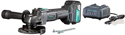 Amazon-Marke: Denali by SKIL, Winkelschleifer-Set, 18 Volt (20 V max.), inklusive 4,0 Ah Lithium-Akku und Ladegerät, Grün