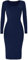 Brezza Ladies Womens Plain Long Sleeve Scoop Neck Stretch Bodycon Maxi Midi Dress 8-26 Navy Blue