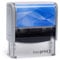 Selbstfärbender Stempel easyprint 3 blau – personalisierbarer Firmenstempel, Namensstempel, Adressstempel oder sonstiger Textstempel – Abdruck ca. 58x22 mm mit bis zu 5 Zeilen