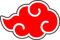 Stickerloveshop Anime Akatsuki Cloud Aufkleber 2 Stück passend für Auto Laptop Helm Manga Sticker