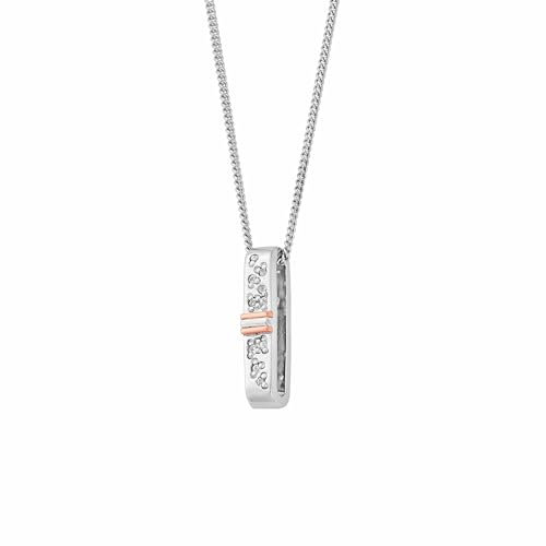 Clogau Cariad Sparkle White Topaz Drop Pendant Standard