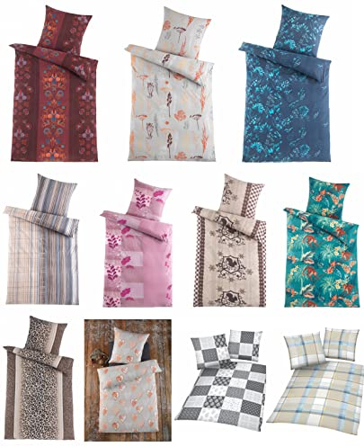 MB Warenhandel24 Bettwäsche Winter 135x200 + 80x80 cm Microfaser Flausch Fleece Thermofleece warm 2 TLG teilig (ca. 1x 135x200 + 1x 80x80 cm, Ornament)