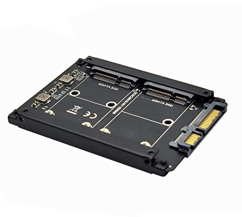 xiwai Dual MSATA Mini-SATA SSD Karte JOBD Raid0 Span Bridge zu 2.5inch SATA Combo HDD Festplattengehäuse