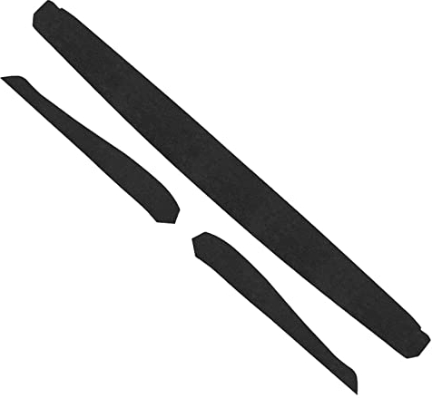 Alfanxi Dashboard Wrap Cover & Inner Front Door Trim Panel Armrest Wrap Cover for Alcantara Material Compatible with Tesla Model Y/3 (Black, Dashboard&Doorpanel)