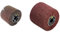 Fartools 110868 Lamellenbürste für Renovierer & 110873 – Bürste aus Kunstfaser für Schleifmaschine REX120 C, REX200, REX-H200 Durchmesser 120 mm rot