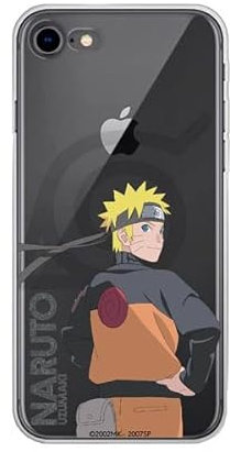 Schutzhülle für iPhone 7, iPhone 8, iPhone SE, iPhone SE 2022, offizielles Naruto, Uzumaki zum Schutz Ihres Handys, transparent, flexibel, mit offizieller Lizenz