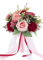 Floinla Rote & rosa Hochzeitssträuße für Braut Brautjungfer Blumenstrauß Künstliche Rosen Werfen Brautstrauß für Hochzeit Kirche Heimdekoration, Geschenke