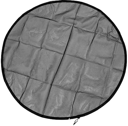 Regentonnen Netz 120cm, Verstellbares Regentonnennetz Wetterbeständiger Mückenschutz Rund Regentonne Abdeckung mit Zugkordel Schutznetz Regentonne Schutz vor Laub, Mücken und Mückenlarven, 60cm-120cm