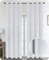 Samt Vorhang Ösen Verdunkelung Gardine Velvet Blickdicht, 300x245 cm (Breite 300 cm, Höhe 245 cm, Weiß)