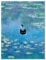 MINI ZOZI Poster mit schwarzer Katze, Motiv: Monet, Vintage, berühmte Kunst, 30,5 x 40,6 cm, Motiv: Seerosen mit Katze, lustig, Leinwand, Wandkunstdruck, Gemälde, große Katzen, Poster, Druck,