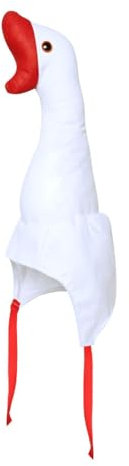 LOVIVER Plüsch Gans Hut Kostüm Zubehör Foto Prop Lustige Winter Schöne Dekor Erwachsene Cartoon Selfie Hut Kopfschmuck für Kostüm