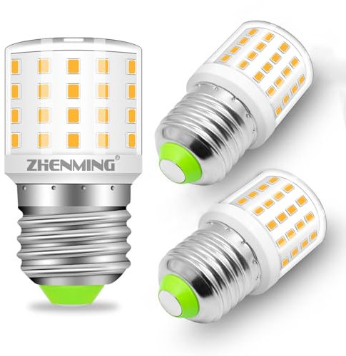 ZHENMING Glühbirne E27 LED Warmweiss 3000K, E27 Edison LED Lampe Ersatz 60W Halogenlampe Energiesparlampe Kleine Klar Hell AC100-265V Nicht Dimmbar 3er-Pack